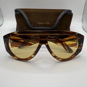 Pre-Loved Authentic Tom Ford Tortoise Sunglasses with Yellow Lenses